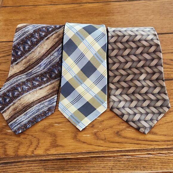 Set of 3 men's silk ties by Stafford - Picture 1 of 3